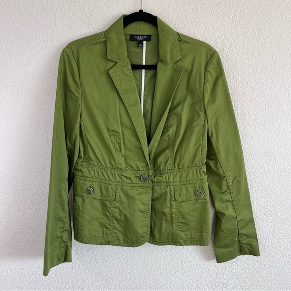 Talbots Jackets & Blazers - Talbots Women’s Green Twill Blazer Jacket